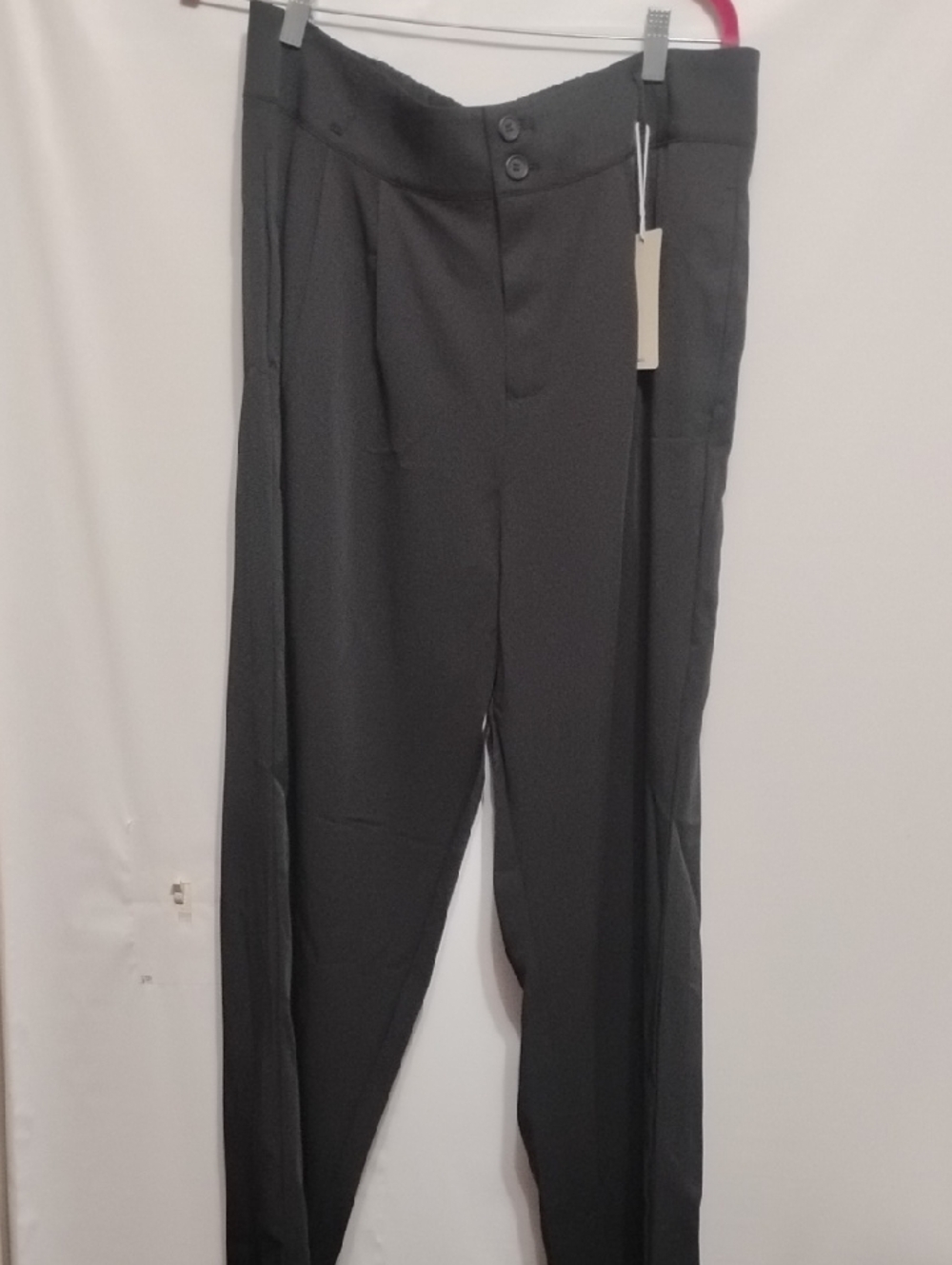 Halara Classic Straight Wide Leg.Black Dress Pants‎